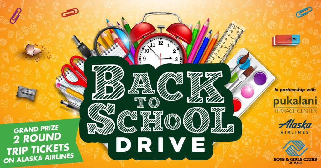 back to school drive graphic